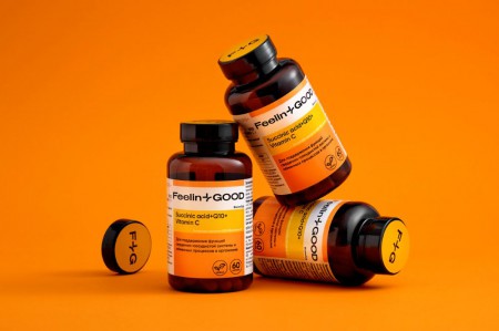 редизайн упаковки для бренда биологически активных добавок FeelinGood