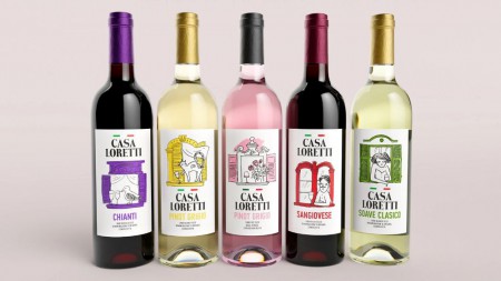 В брендинговом агентстве Depot разработали нейминг и дизайн упаковки итальянских вин СТМ «Чижик» — Casa Loretti