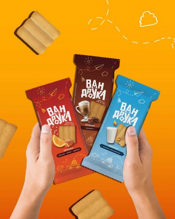 Muffin group разработали дизайн упаковки печенья для "Каравая Придвинья"