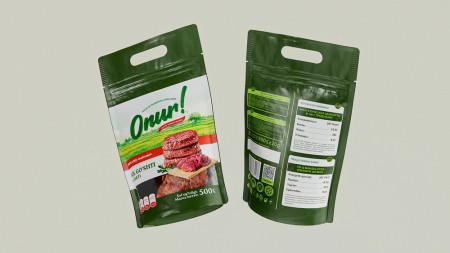 дизайн упаковки для мясных полуфабрикатов Onur