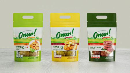 дизайн упаковки для мясных полуфабрикатов Onur.