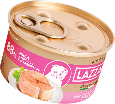 дизайн упаковки корма для кошек Lazzaro